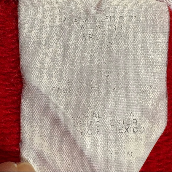 Vintage 90s Y2K USA Bright Red Patriotic Flag Sweatshirt America Freedom - Picture 9 of 14